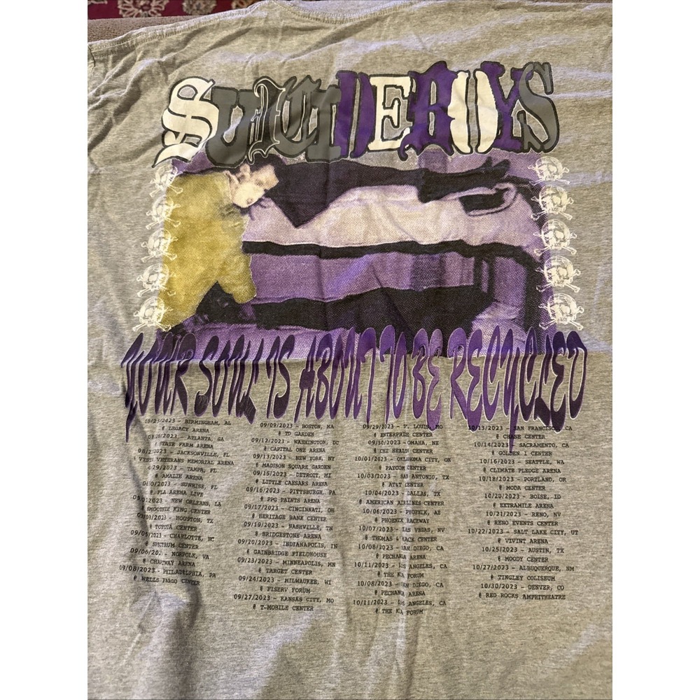 SuicideBoys Grey Day 2023 Tour T-Shirt Concert Merch G59 SB Metal Rap XL (Lexi)